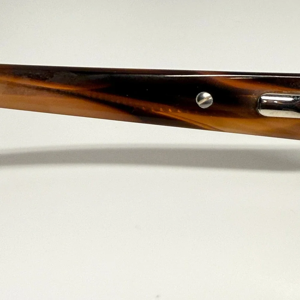 Marc Jacobs Eyeglasses Gold Tortoise Semi Rimless Rectangle 52-17 9 6